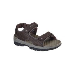 Sandały SKECHERS TRESMEN - GARO Brązowy. Brązowe sandały Skechers, z syntetyku, bez zapięcia. Za 242.99 zł.