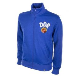 Kurtka/bluza retro piłkarska dla dorosłych - NRD 1970 - Niebieska. Niebieskie kurtki COPA FOOTBALL, m, bez wzorów, bez kaptura. Za 381.45 zł.