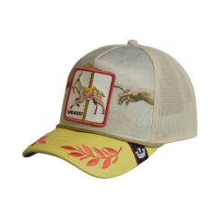 Czapka z daszkiem Goorin Bros. Animal Farm Goat Greatest Trucker 101-0310-STONE. Brązowe czapki z daszkiem Goorin Bros, bez wzorów. Za 349.00 zł.