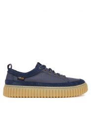 Clarks Sneakersy Torhill Lace 26186153 Granatowy. Niebieskie buty sportowe casual Clarks, bez wzorów, z materiału, bez zapięcia. Za 519.99 zł.