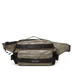 Saszetka nerka Guess. Brązowe saszetki i nerki Guess, z aplikacjami. Za 399.99 zł.