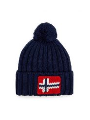 Napapijri Czapka Semiury 5 NP0A4GKB Granatowy. Niebieskie czapki zimowe Napapijri, bez wzorów, z syntetyku. Za 149.99 zł.