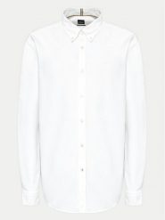 Boss Koszula H-Roan 50520265 Biały Slim Fit. Białe koszule Boss, m, bez wzorów, z bawełny, bez kołnierzyka, bez ramiączek. Za 289.99 zł.