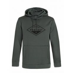 Bluza Protest Prtissyk. Zielone bluzy z kapturem Protest, s, bez wzorów, z elastanu, z kapturem. Za 429.50 zł.