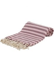 Samimi Chusta hammam w kolorze bordowo-jasnoróżowym - 180 x 100 cm rozmiar: onesize. Czerwone szaliki Samimi, bez wzorów, z bawełny. Za 52.99 zł.