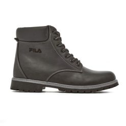 Buty męskie turystyczne trekinng Fila MAVERICK MID CHIPMUNK. Czarne buty turystyczne Fila, na zimę, bez wzorów, z nubiku, bez zapięcia, outdoorowe. Za 308.50 zł.