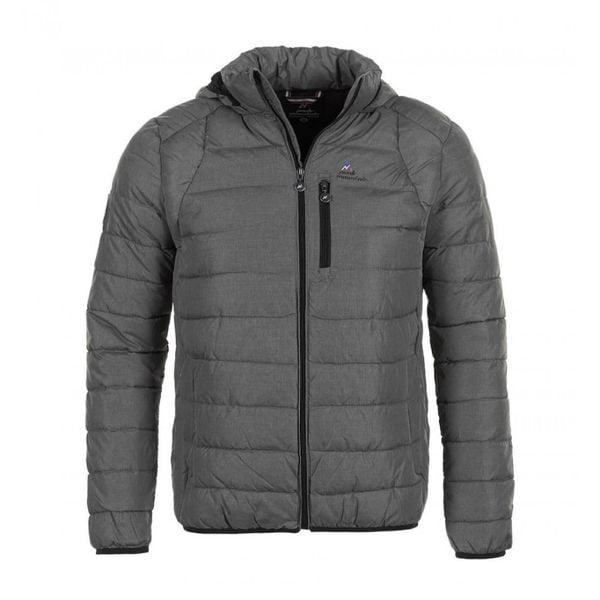 Kurtka narciarska Peak Mountain Cenzo. Szare kurtki narciarskie i snowboardowe Peak Mountain, bez wzorów, z puchu, narciarskie. W wyprzedaży za 348.00 zł.