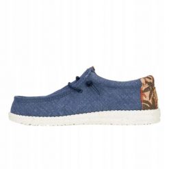 HeyDude Męskie Mokasyny Wally Palm Jute. Brązowe mokasyny Hey dude, bez wzorów, z materiału, bez obcasa, bez zapięcia. Za 219.00 zł.