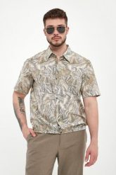 Koszula męska z nadrukiem ARMANI EXCHANGE. Koszule Armani Exchange, m, bez wzorów, bez kołnierzyka, bez ramiączek. Za 429.00 zł.