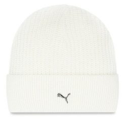 Czapka Puma. Białe czapki zimowe Puma, bez wzorów. Za 109.99 zł.