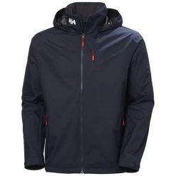 Kurtka uniwersalna męska Helly Hansen Crew. Niebieskie kurtki Helly Hansen, m, bez wzorów, z syntetyku, z kapturem. Za 729.00 zł.