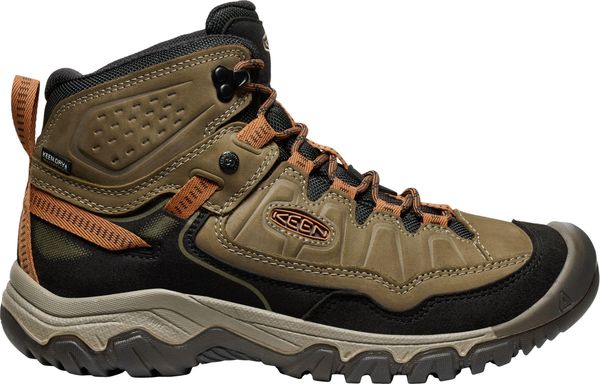 Buty trekkingowe TARGHEE IV MID WP M Keen. Brązowe buty turystyczne Keen, bez wzorów, z materiału, bez zapięcia, trekkingowe. Za 857.80 zł.