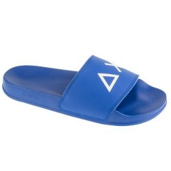 Klapki na basen męskie, Slippers Logo. Niebieskie klapki SUN68. Za 109.99 zł.