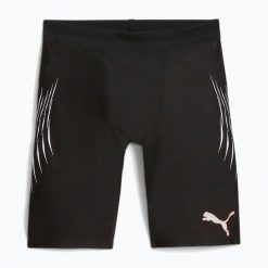 Spodenki do biegania męskie PUMA Run Elite Reflective Tight. Czarne krótkie spodenki sportowe Puma, m, bez wzorów, z elastanu. Za 169.99 zł.