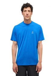 Haglöfs Koszulka turystyczna "Ridge" w kolorze niebieskim rozmiar: S. Niebieskie t-shirty sportowe Haglöfs, bez wzorów, z materiału, bez ramiączek, outdoorowe. Za 106.13 zł.