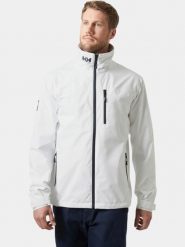 Kurtka Żeglarska Męska Helly Hansen Crew 2.0. Białe kurtki Helly Hansen, m, bez wzorów, z materiału, bez kaptura. Za 673.40 zł.