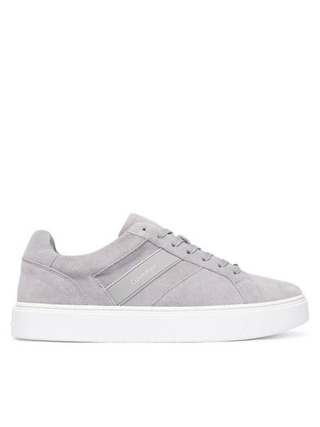 Calvin Klein Sneakersy Classic Cups Laceup Tape Su HM0HM02200 Szary. Szare buty sportowe casual CALVIN KLEIN, bez wzorów, ze skóry, bez zapięcia. Za 529.99 zł.