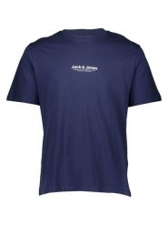 Jack & Jones Koszulka "Vesterbro" w kolorze granatowym rozmiar: XXL. Niebieskie bezrękawniki Jack & Jones, xxl, bez wzorów, z bawełny, bez kołnierzyka, bez ramiączek. Za 39.99 zł.