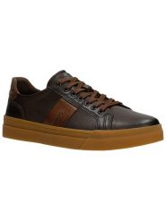 Wojas Skórzane sneakersy w kolorze brązowym rozmiar: 45. Brązowe buty sportowe casual Wojas, bez wzorów, bez zapięcia. Za 346.99 zł.