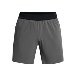 Szorty Under Armour Peak Woven. Czarne szorty Under Armour, bez wzorów, sportowe. Za 312.50 zł.