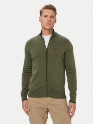 Aeronautica Militare Kardigan 262MA1632UL00506 Khaki. Brązowe swetry rozpinane Aeronautica Militare, m, bez wzorów, z bawełny, bez kołnierzyka, bez ramiączek. Za 679.99 zł.