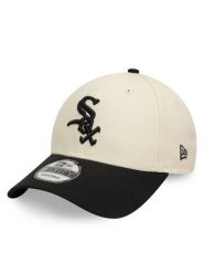 New Era Czapka z daszkiem Chicago White Sox Colour Block 9FORTY 60595216 Beżowy. Brązowe czapki z daszkiem New Era, bez wzorów, z bawełny. Za 109.99 zł.