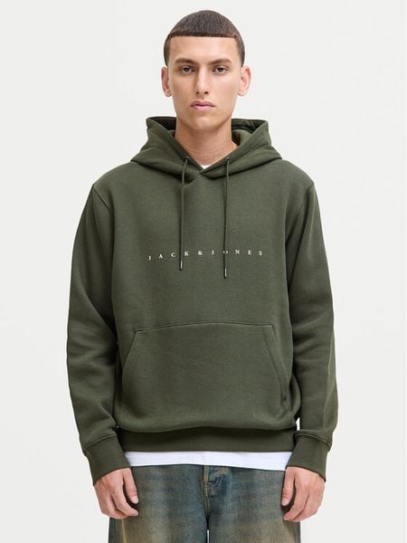 Jack & Jones Bluza Star 12233972 Zielony Relaxed Fit. Zielone bluzy Jack & Jones, m, bez wzorów, z bawełny, bez kaptura. Za 119.99 zł.