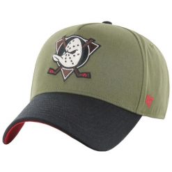 Czapka z daszkiem dla dorosłych 47 NHL Vintage Anaheim Ducks Cap. Zielone czapki z daszkiem 47 Brand, bez wzorów, z bawełny. Za 139.99 zł.