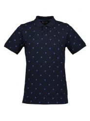 Blue Seven Koszulka polo w kolorze granatowym rozmiar: L. Niebieskie koszulki polo Blue Seven, l, bez wzorów, z bawełny, bez kołnierzyka, bez ramiączek. Za 49.45 zł.