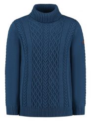 TRAVELIN' Golf "Oulu" w kolorze niebieskim rozmiar: M. Niebieskie golfy Travelin', m, bez wzorów, z wełny, bez ramiączek. Za 282.99 zł.