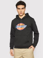 Dickies Bluza Icon Logo DK0A4XCBBLK Czarny Regular Fit. Czarne bluzy Dickies, m, bez wzorów, z bawełny, bez kaptura. Za 219.99 zł.