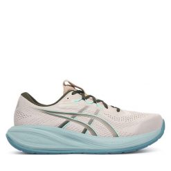 Buty do biegania Asics. Brązowe buty do biegania ASICS, bez wzorów, bez zapięcia, do biegania. Za 659.99 zł.