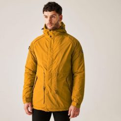 Salinger III Regatta męska trekkingowa kurtka parka z membraną. Brązowe kurtki Regatta, m, bez wzorów, z kapturem. W wyprzedaży za 189.99 zł.