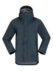 Bergans Kurtka przeciwdeszczowa w kolorze granatowym rozmiar: M. Niebieskie kurtki outdoor i hardshell Bergans, m, bez wzorów, bez kaptura. Za 380.41 zł.