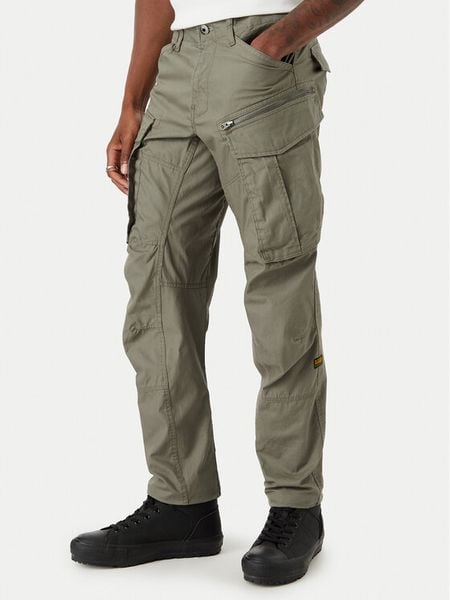 G-Star Raw Spodnie materiałowe Rovic D02190-D387 Zielony Tapered Fit. Zielone spodnie materiałowe G-Star Raw, m, bez wzorów, z bawełny, retro. Za 389.99 zł.
