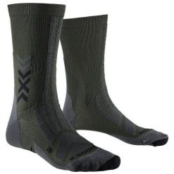 Skarpetki X-Socks Discover Crew. Czarne skarpety X BIONIC, bez wzorów, z materiału. Za 146.50 zł.