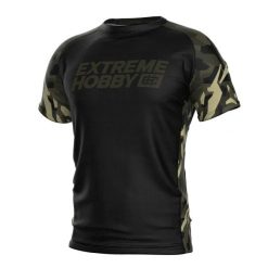 Koszulka Sportowa Techniczna Męska EXTREME HOBBY JUNGLE PANTHER. Czarne t-shirty sportowe EXTREME HOBBY, bez wzorów, z elastanu, bez ramiączek, do biegania. Za 149.00 zł.
