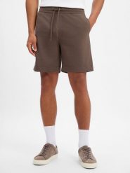 Nils Sundström szorty dresowe Mężczyźni brązowy, XL. Brązowe krótkie spodenki sportowe Nils Sundström, m, bez wzorów, z dresówki. Za 199.95 zł.