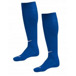 Getry piłkarskie Nike Classic. Niebieskie legginsy długie sportowe Nike, bez wzorów, do piłki nożnej, dri-fit (nike). Za 35.00 zł.