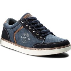 Półbuty LANETTI - MP07-17065-01 Granatowy. Eleganckie półbuty marki Lanetti. Za 119.99 zł.