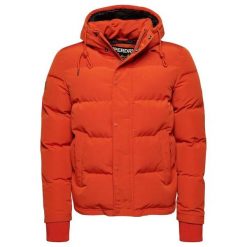 Kurtka puchowa z kapturem Superdry Everest. Brązowe kurtki Superdry, m, z aplikacjami, z elastanu, z kapturem. Za 656.40 zł.