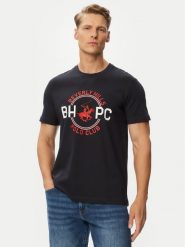 Beverly Hills Polo Club T-Shirt P-SS26M-TS1258 Granatowy Regular Fit. Niebieskie koszulki polo Beverly Hills Polo Club, m, bez wzorów, z bawełny, bez kołnierzyka, bez ramiączek. Za 149.99 zł.