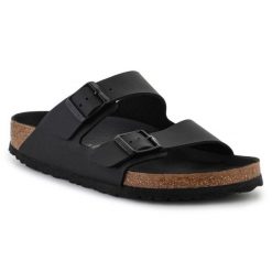 Klapki Birkenstock Arizona Triples 1019098 czarne. Czarne klapki z materiału. Za 544.84 zł.