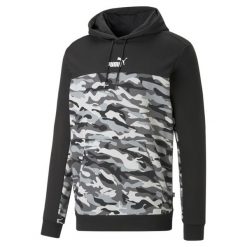 Sweatshirt bluza z kapturem camo Puma ESS Block TR. Czarne bluzy z kapturem Puma, s, bez wzorów, z kapturem. W wyprzedaży za 228.10 zł.