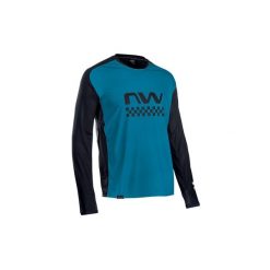 Koszulka rowerowa mtb NORTHWAVE EDGE Jersey LS niebieska. Czarne bluzy Northwave, xl, bez wzorów, z jersey, bez kaptura. Za 160.00 zł.