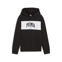 Młodzieżowa bluza z kapturem PUMA SQUAD PUMA Black. Czarna bluzy z kapturem Puma, m, bez wzorów, z dzianiny, z kapturem. Za 140.99 zł.