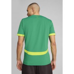 Męska koszulka wyjazdowa Senegal 2025 PUMA Sport Green Electric Lime. Zielone t-shirty sportowe Puma, z aplikacjami, bez ramiączek, do piłki nożnej. Za 403.50 zł.