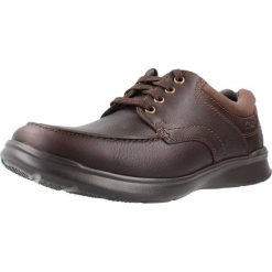 Buty CLARKS 26119803HC Brązowy. Brązowe buty turystyczne Clarks, bez wzorów, ze skóry, bez zapięcia, na fitness i siłownię. Za 267.99 zł.
