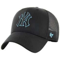 Czapka z daszkiem dla dorosłych MLB New York Yankees Branson MVP Cap. Czarne czapki z daszkiem 47 Brand, bez wzorów, z bawełny. Za 156.00 zł.
