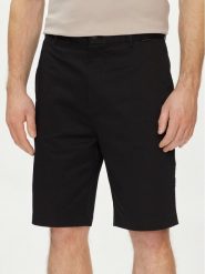 Calvin Klein Szorty materiałowe Sateen K10K112831 Czarny Regular Fit. Czarne szorty CALVIN KLEIN, m, bez wzorów, z bawełny. Za 209.99 zł.